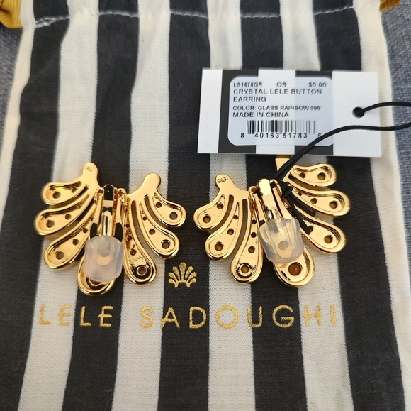 LELE SADOUGHI Crystal Lele Button Earrings - Picture 3 of 4